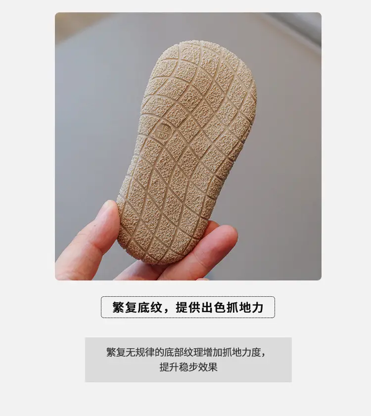 Children's Fashionable Breathable Baby Shoes Toddler Shoes 2025 Summer Baby Kindergarten Indoor Baotou Super Soft Anti-Kick Shoes — feature 4