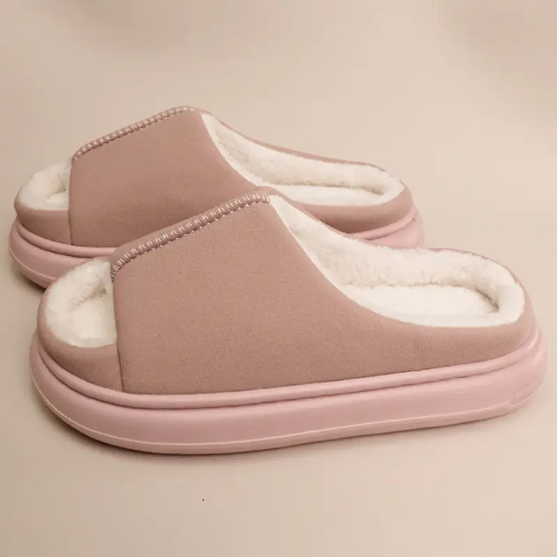 2025 Open-Toe Cotton Slippers Warm Non-Slip Indoor - Image 5
