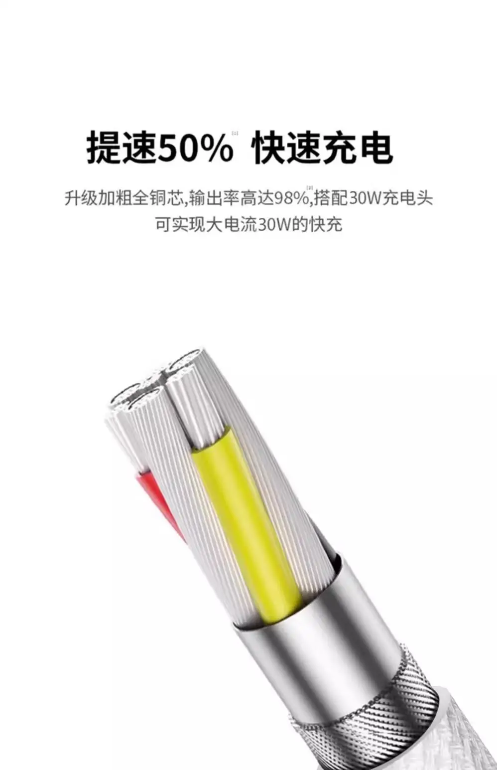 [Official Genuine Product] Suitable for Apple 15/17 Charging Cable, Braided Fast Charging Cable, iPhone 16 Pro Data Cable — feature 17