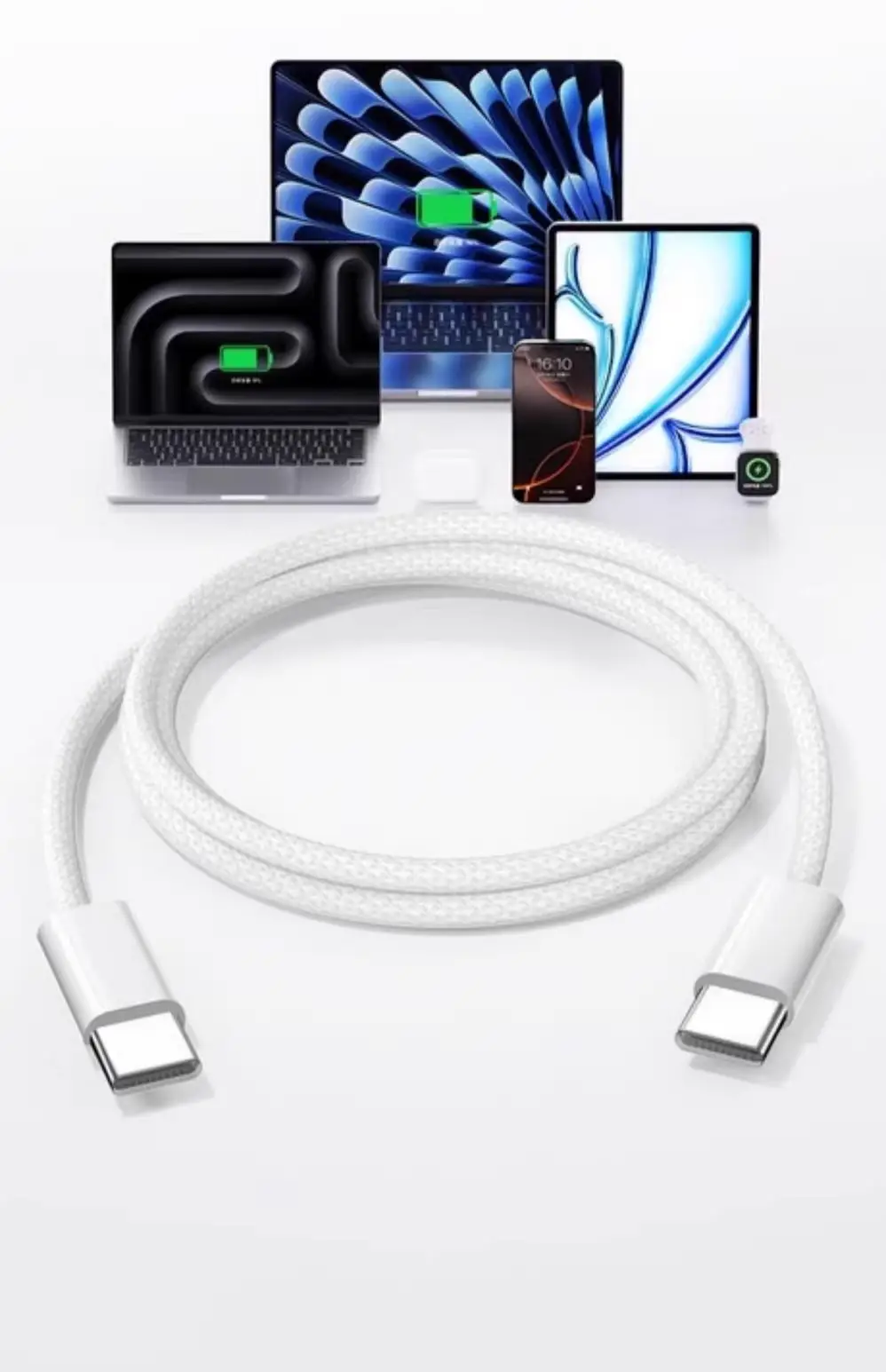 [Official Genuine Product] Suitable for Apple 15/17 Charging Cable, Braided Fast Charging Cable, iPhone 16 Pro Data Cable — feature 21