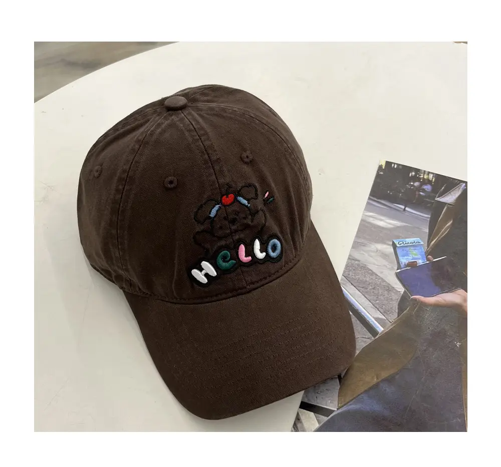 Japanese Style Puppy Duckbill Cap for Women Grey — feature 10