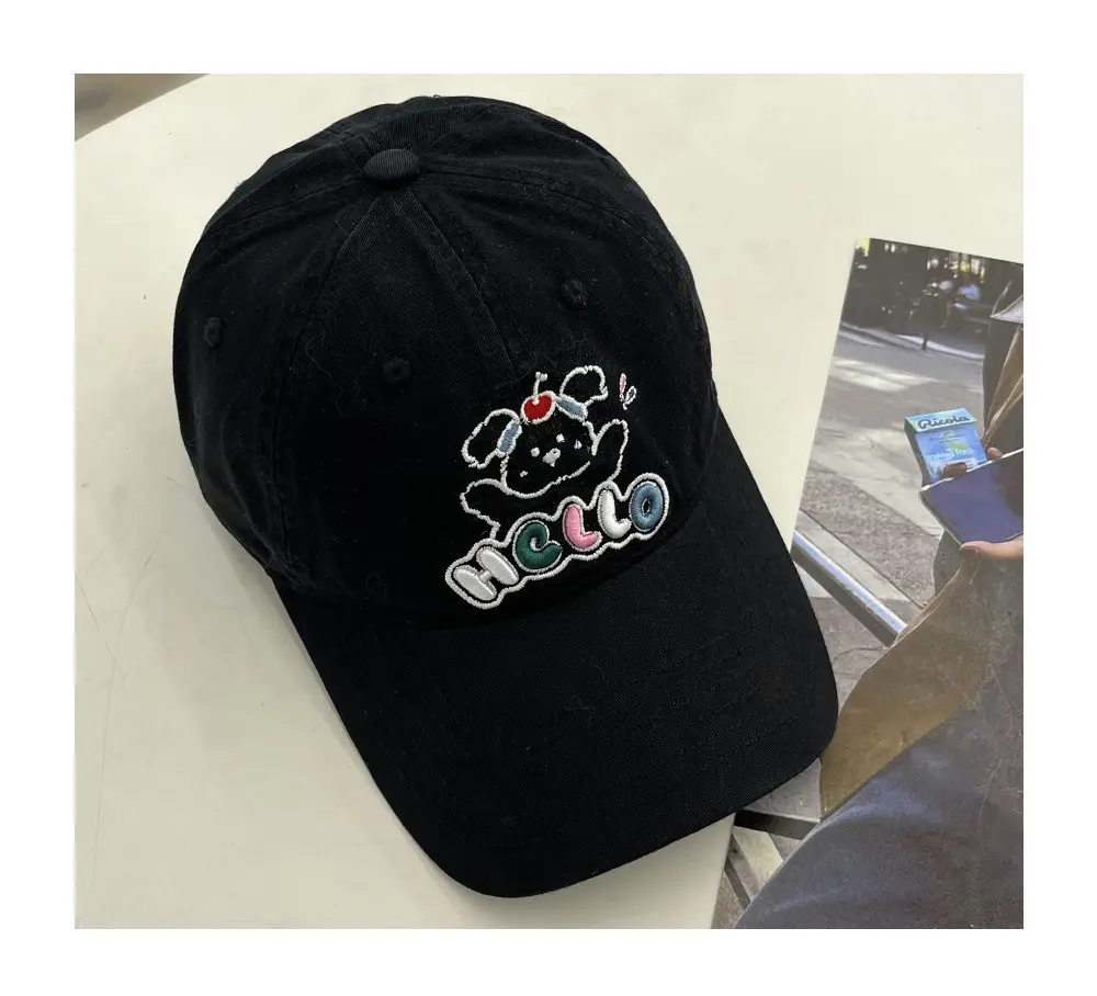 Japanese Style Puppy Duckbill Cap for Women Grey — feature 8