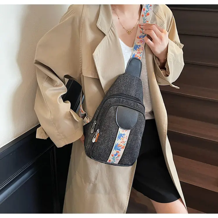 Denim Crossbody Bag Women 2025 Trendy Blue Patterned — feature 15