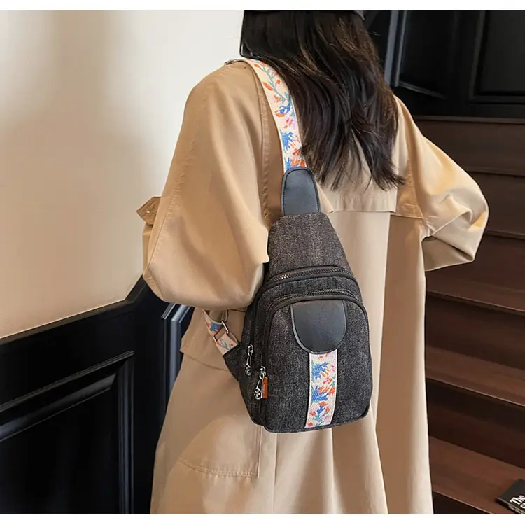 Denim Crossbody Bag Women 2025 Trendy Blue Patterned — feature 16