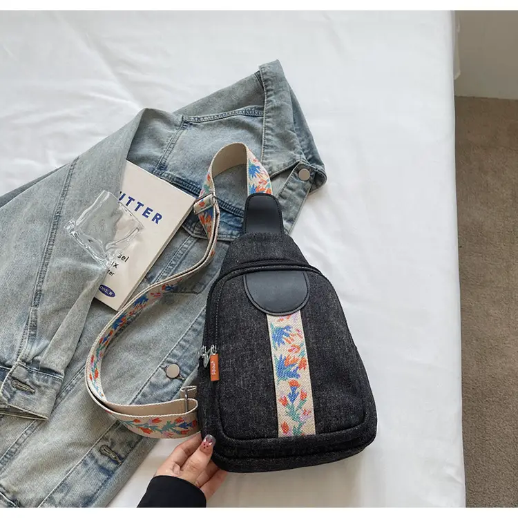 Denim Crossbody Bag Women 2025 Trendy Blue Patterned — feature 25