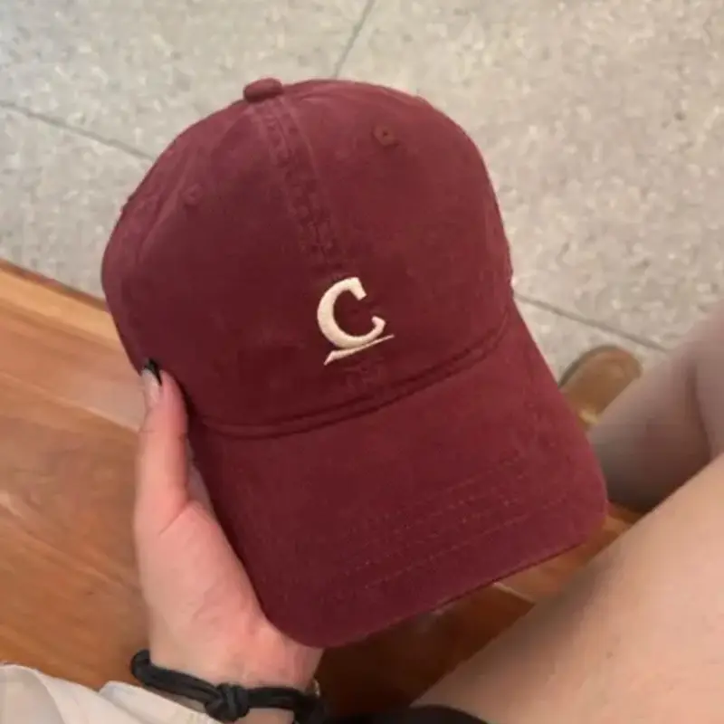Women Maroon Embroidered Baseball Cap 2026 - Image 5