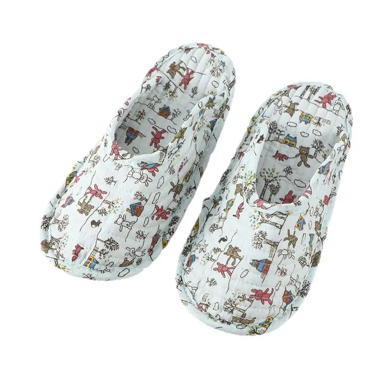 2025 Soft-Soled Silent Slippers for Women, Quilted Cotton Breathable Slippers, Indoor and Outdoor Thin-Soled Full Cotton Closed-Toe Slippers - Image 23