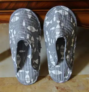 2025 Soft-Soled Silent Slippers for Women, Quilted Cotton Breathable Slippers, Indoor and Outdoor Thin-Soled Full Cotton Closed-Toe Slippers - Image 6