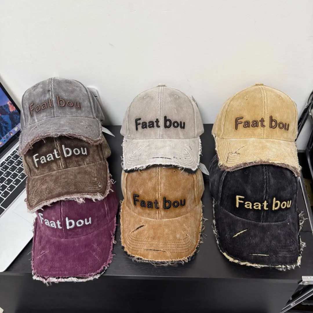 Women Baseball Cap with Letter Embroidery Distressed Design — feature 8