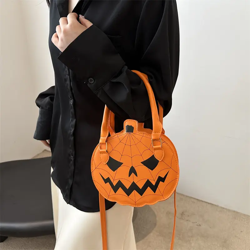 Halloween Pumpkin Bag Orange 2025 Women's Shoulder Crossbody - Image 4