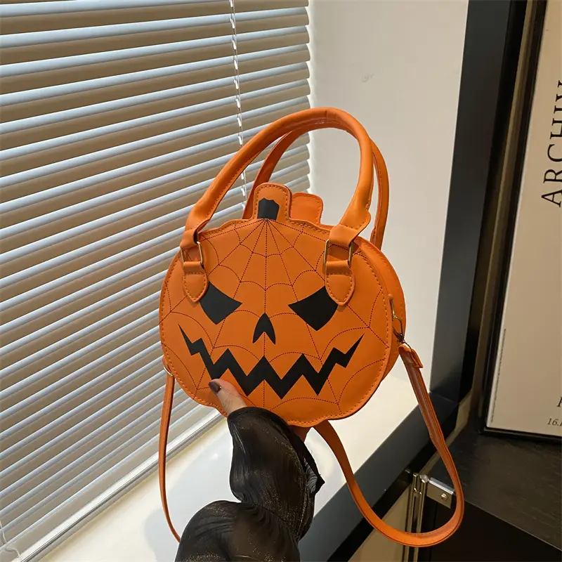 Halloween Pumpkin Bag Orange 2025 Women's Shoulder Crossbody - Image 3