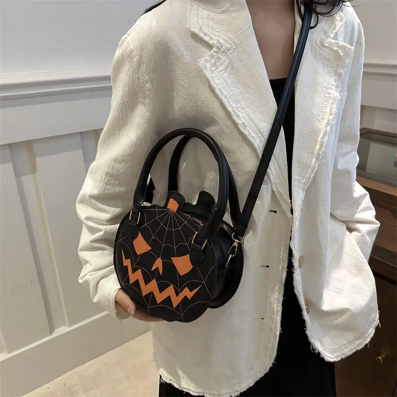 Halloween Pumpkin Bag Orange 2025 Women's Shoulder Crossbody - Image 6