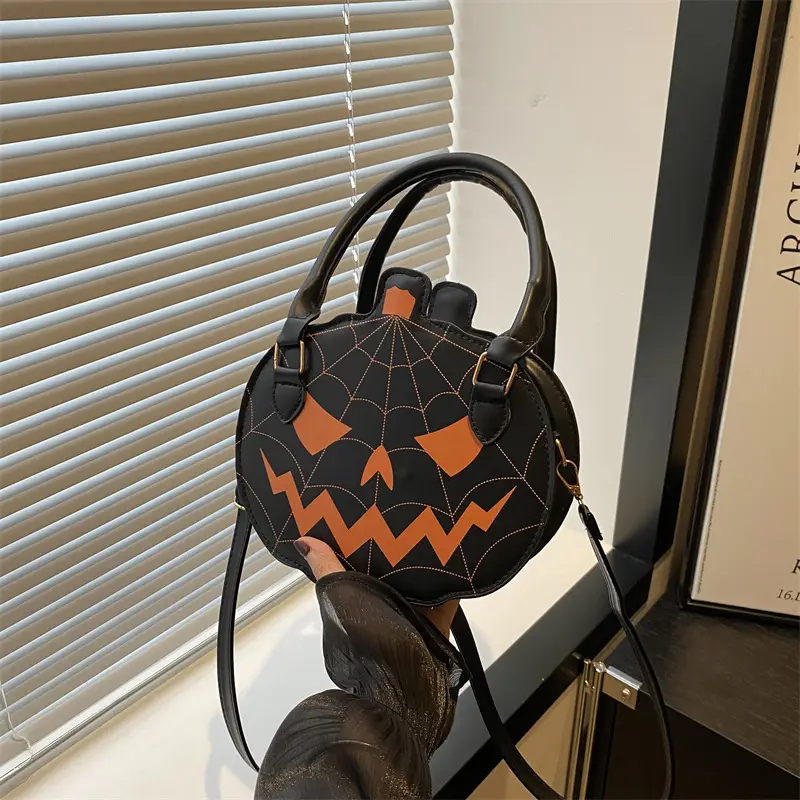 Halloween Pumpkin Bag Orange 2025 Women's Shoulder Crossbody - Image 2