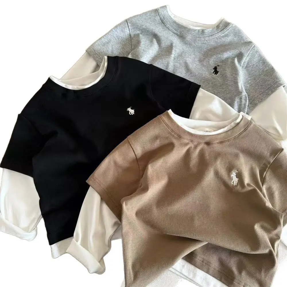 Boys Long Sleeve Cotton T-Shirts Spring Autumn Set - Image 8