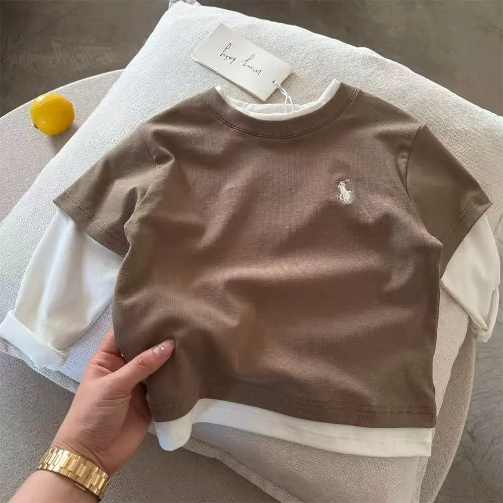 Boys Long Sleeve Cotton T-Shirts Spring Autumn Set