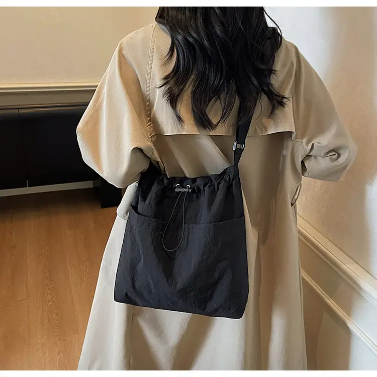 Women's Brown Cloth Shoulder Bag Large Capacity 2025 — feature 14