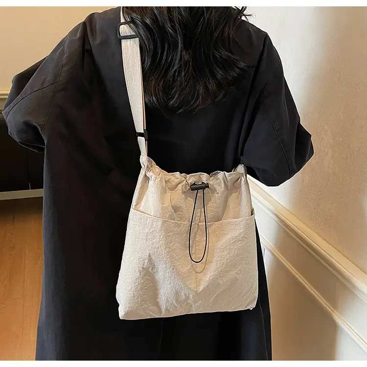 Women's Brown Cloth Shoulder Bag Large Capacity 2025 — feature 21