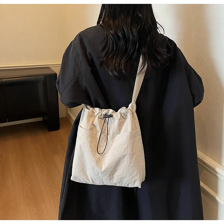 Women's Brown Cloth Shoulder Bag Large Capacity 2025 — feature 22