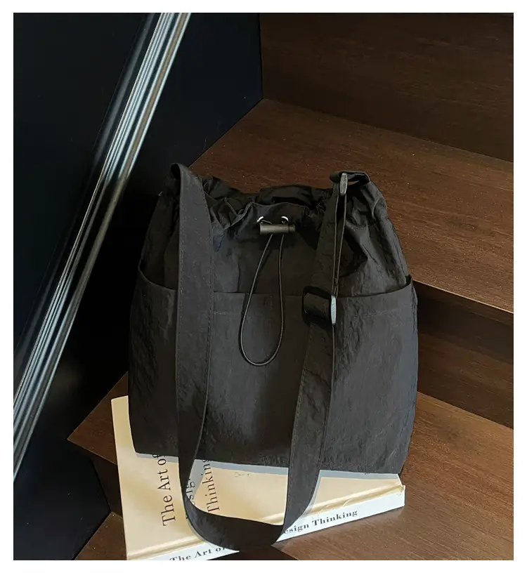 Women's Brown Cloth Shoulder Bag Large Capacity 2025 — feature 3
