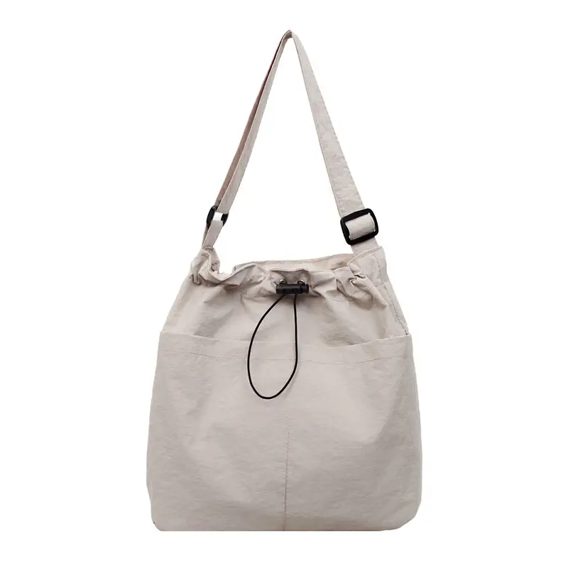 Women's Brown Cloth Shoulder Bag Large Capacity 2025 - Image 4