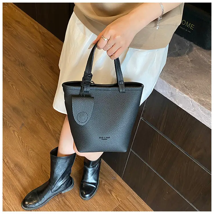 Women's Cream Bucket Bag 2025 Fashion Crossbody Shoulder Bag — feature 20