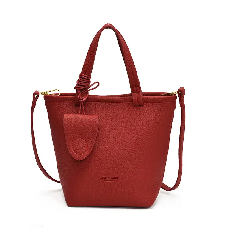 Women's Cream Bucket Bag 2025 Fashion Crossbody Shoulder Bag - Image 2
