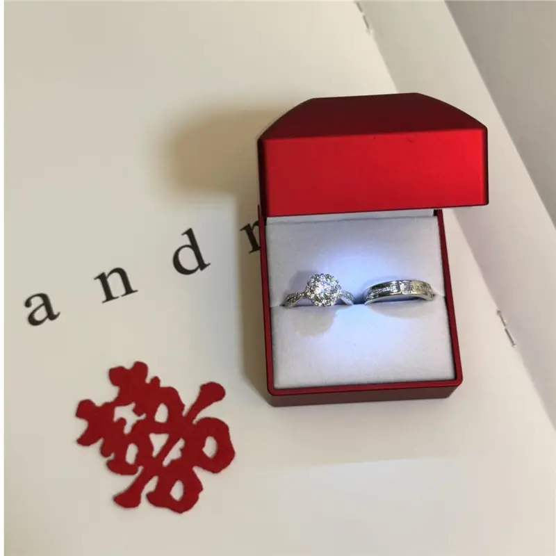 Alloy Moissanite Ring Alloy Moissanite Couple Twist Arm Diamond Ring Pair Ring Wedding Proposal Daily Easiest for Match