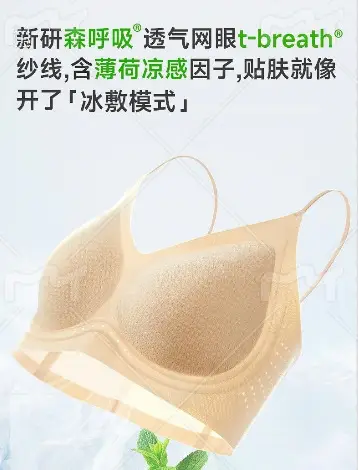 Hellosunny Mori Breath Soft Lift Bra Breathable Liquid Foundation Invisible Underwear Lace Nylon Cotton Full Cup — feature 17