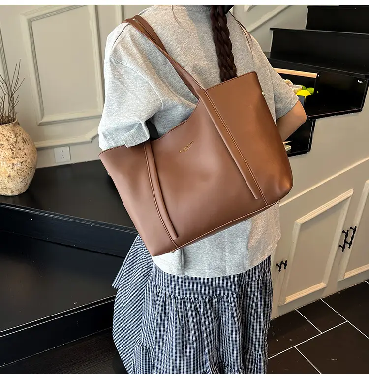 Brown Cross-Border Tote Bag for Women — feature 4