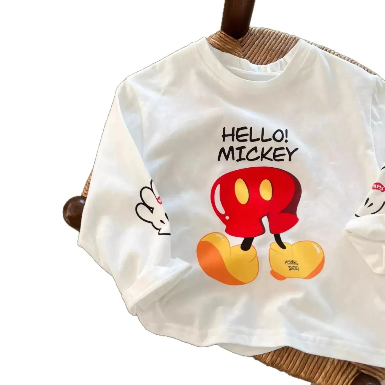 Hello Mickey Cotton T-Shirt for Kids Small Medium - Image 6