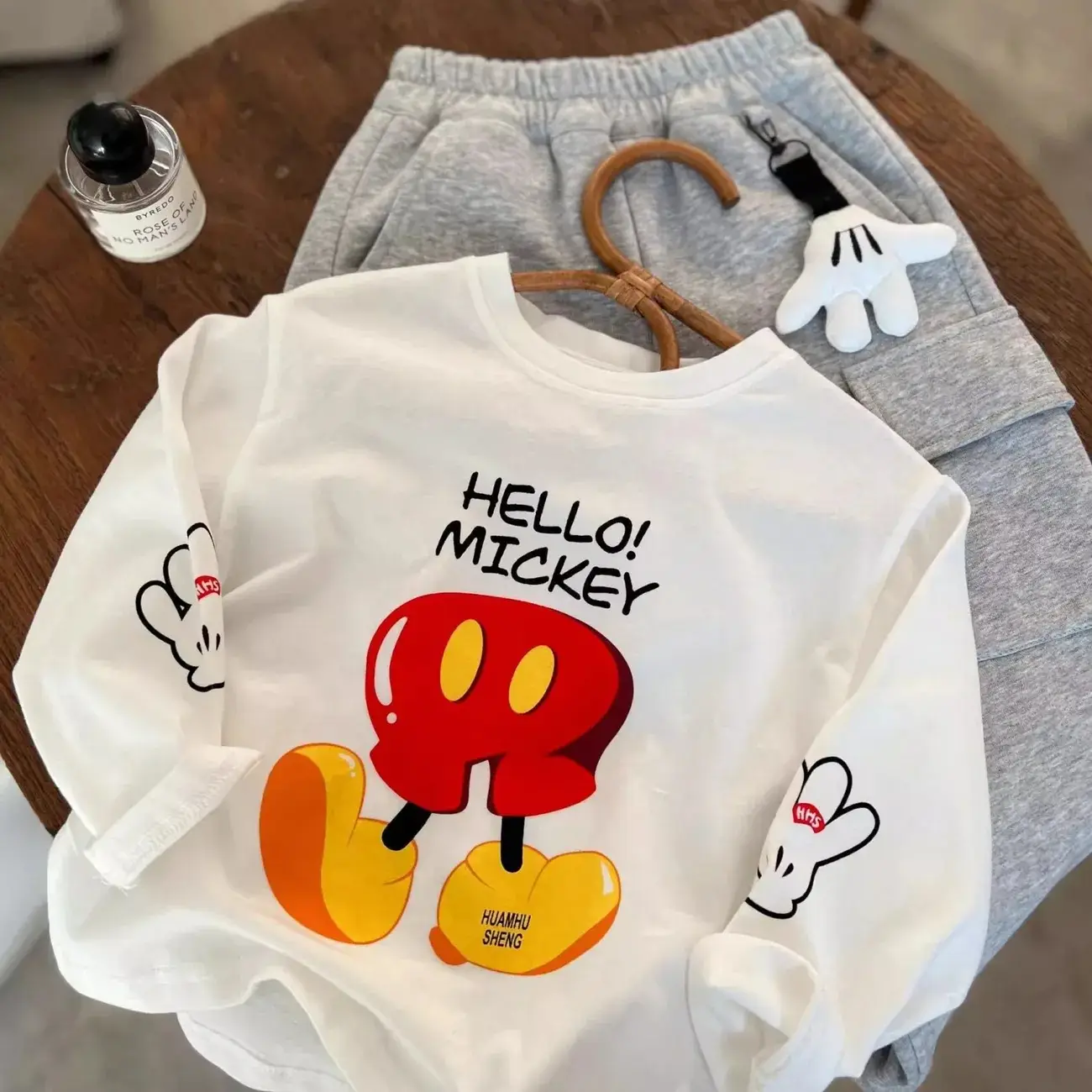 Hello Mickey Cotton T-Shirt for Kids Small Medium — feature 4