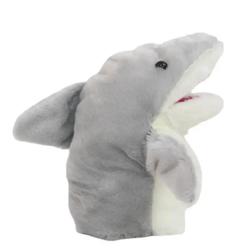 Shark Hand Puppet Glove Plush Toy Stress Relief Open-Mouth Internet Celebrity Birthday Gift Student Interactive Gift for Children