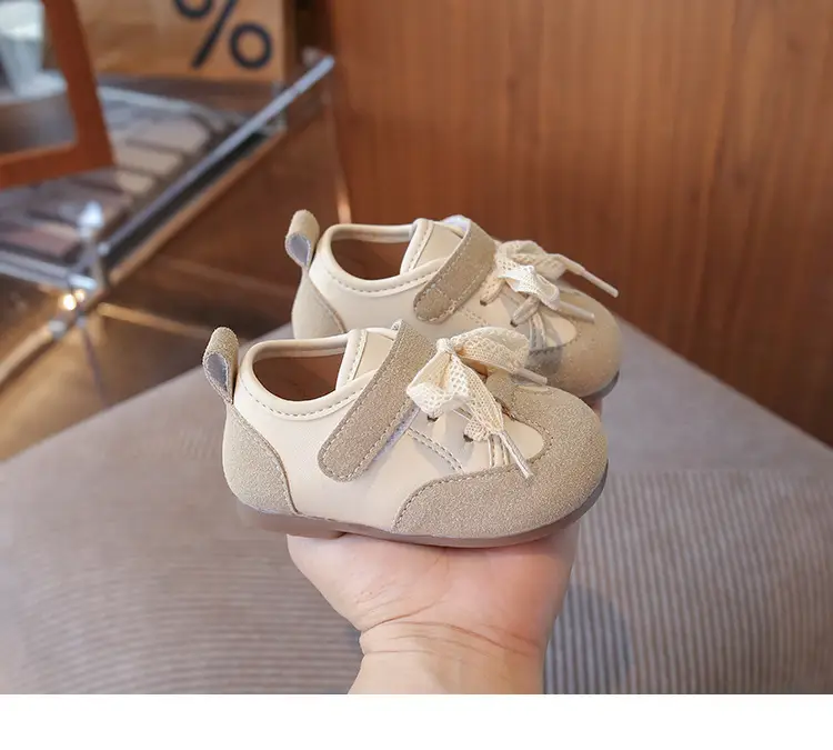 Korean Style Baby Girl Leather Shoes Wear-Resistant Soft Sole Baby Toddler Shoes Casual Girls Bean Spring and Autum New Children's Shoes — feature 11