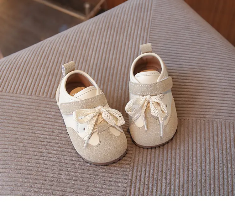 Korean Style Baby Girl Leather Shoes Wear-Resistant Soft Sole Baby Toddler Shoes Casual Girls Bean Spring and Autum New Children's Shoes — feature 12