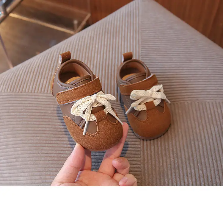 Korean Style Baby Girl Leather Shoes Wear-Resistant Soft Sole Baby Toddler Shoes Casual Girls Bean Spring and Autum New Children's Shoes — feature 15
