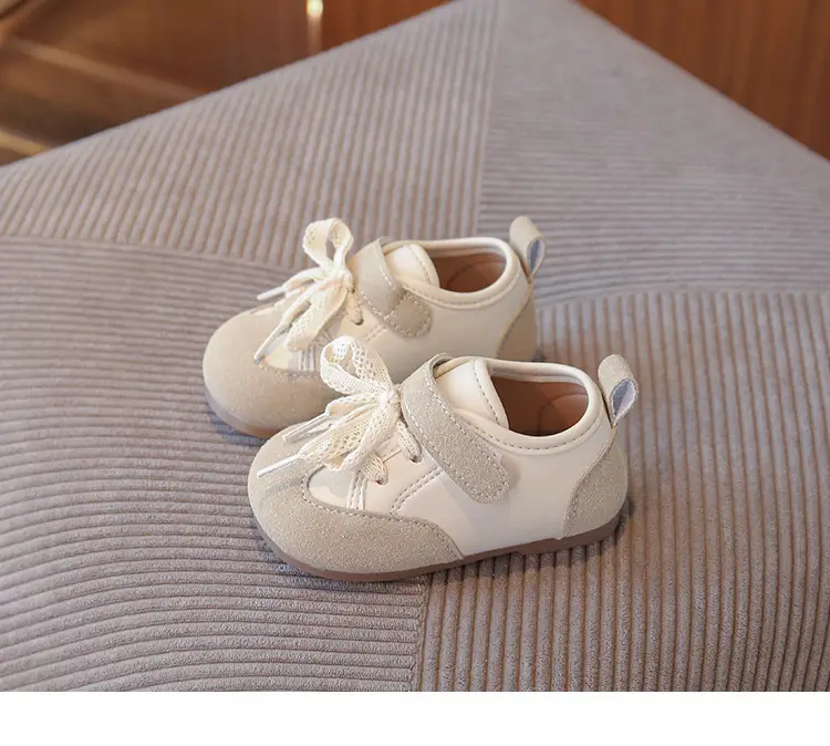 Korean Style Baby Girl Leather Shoes Wear-Resistant Soft Sole Baby Toddler Shoes Casual Girls Bean Spring and Autum New Children's Shoes — feature 9