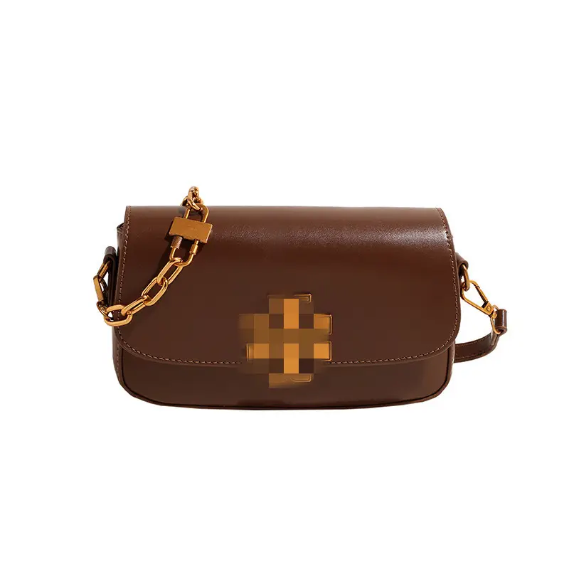 Trendy Black Women's Crossbody Bag with Gold Chain — feature 2