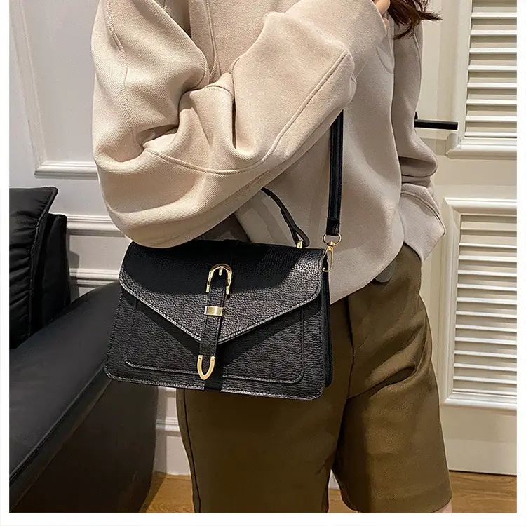 Textured Grey Square Handbag for Women 2026 — feature 8