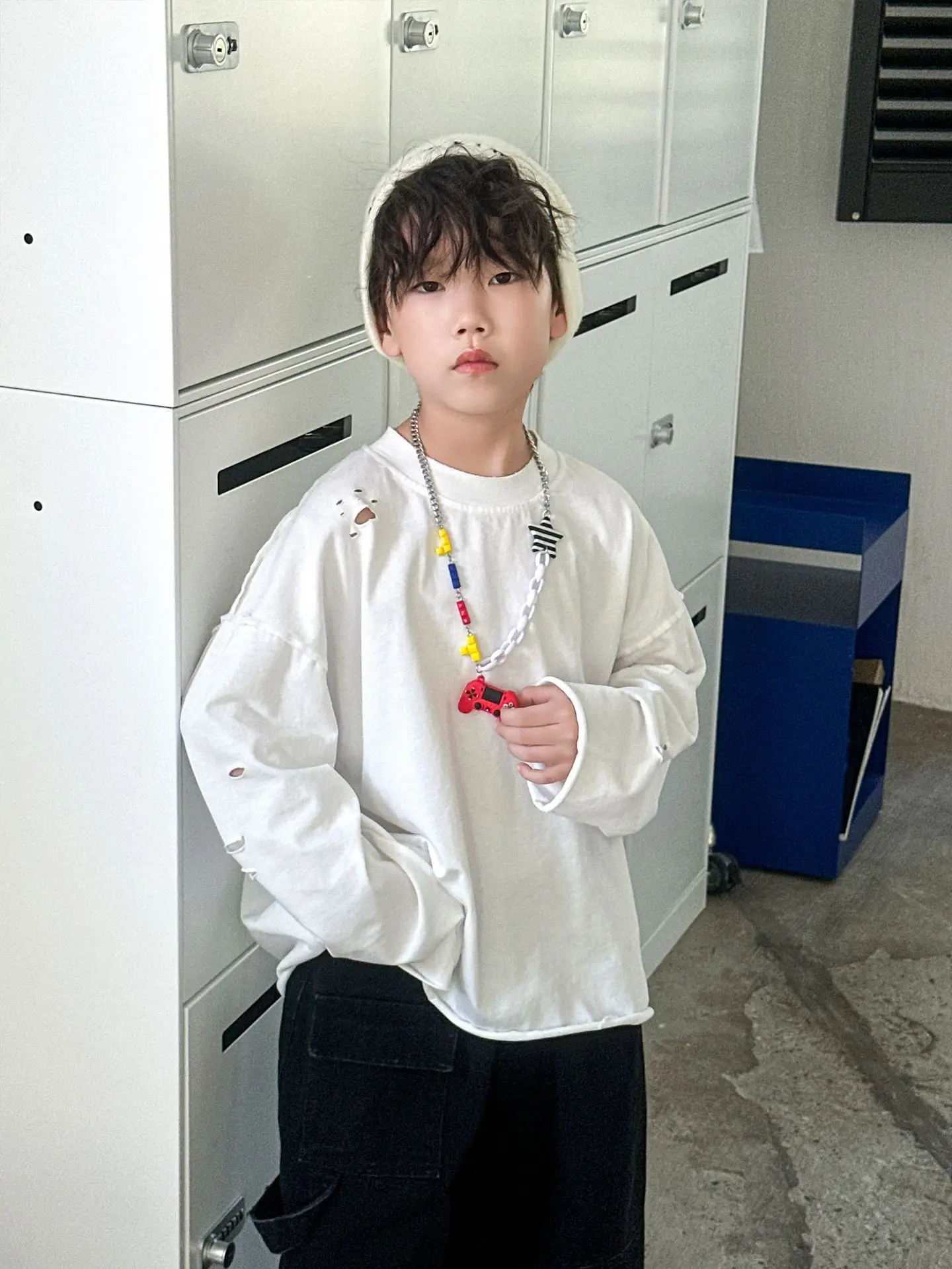 Boys Red Sweatshirt Long Sleeve Spring Autumn Korean Style - Image 6