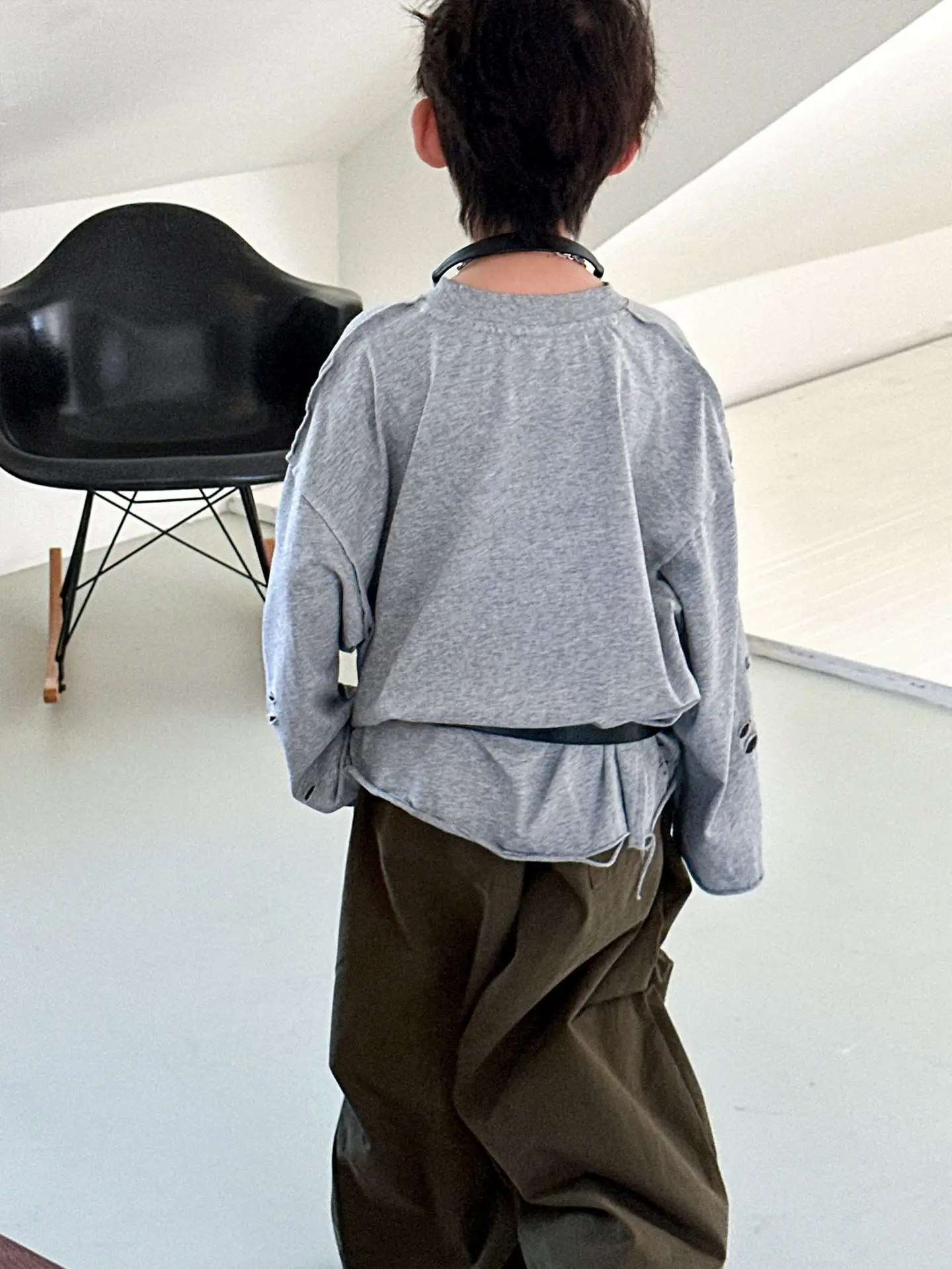 Boys Red Sweatshirt Long Sleeve Spring Autumn Korean Style — feature 8