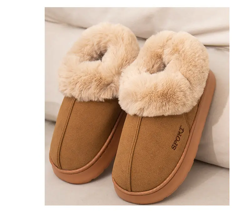 Women Fleece Lined Slippers Pink Winter Warm Indoor — feature 11