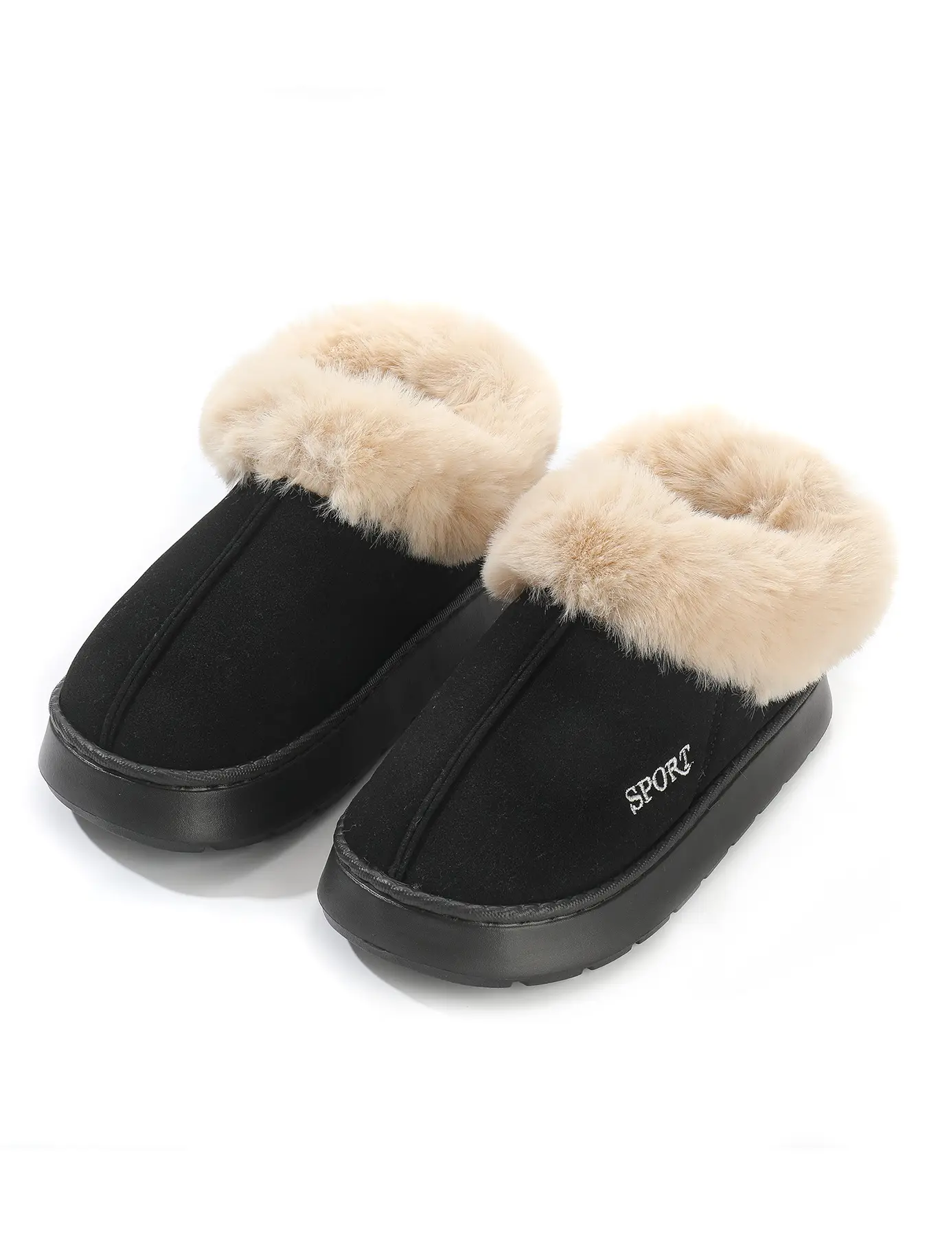 Women Fleece Lined Slippers Pink Winter Warm Indoor - Image 2