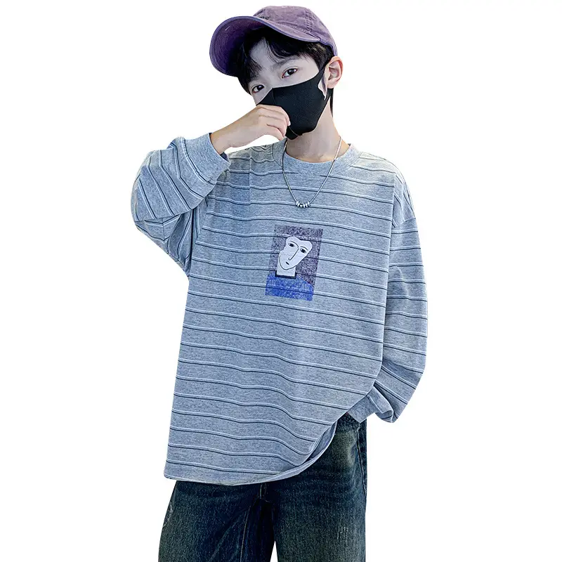 Children Striped T-Shirt Blue White 2025