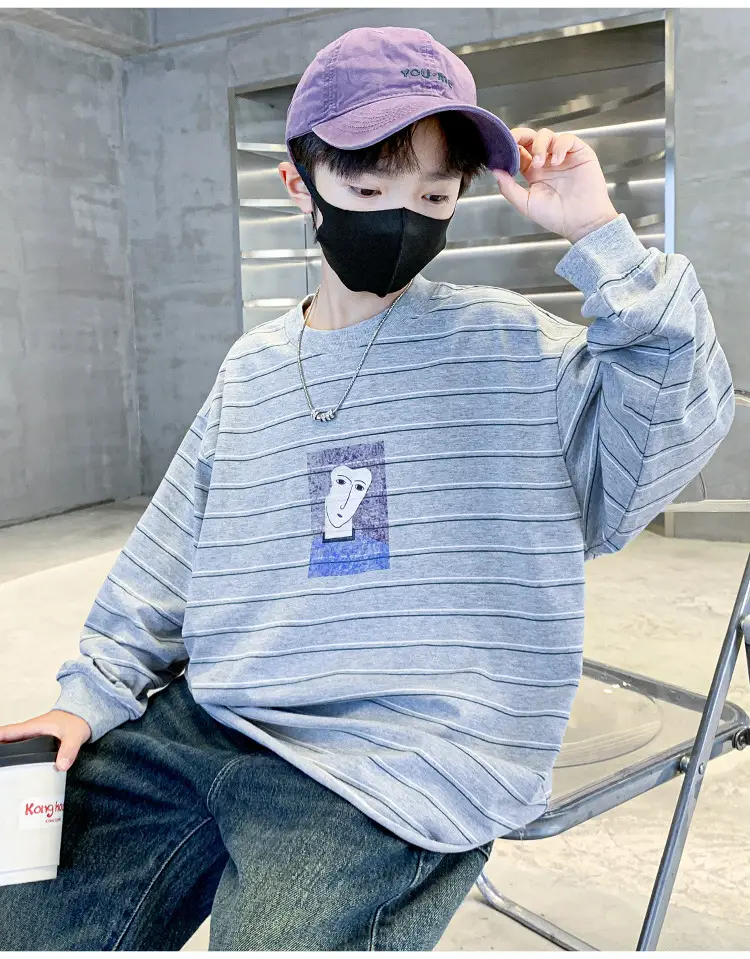 Children Striped T-Shirt Blue White 2025 — feature 11