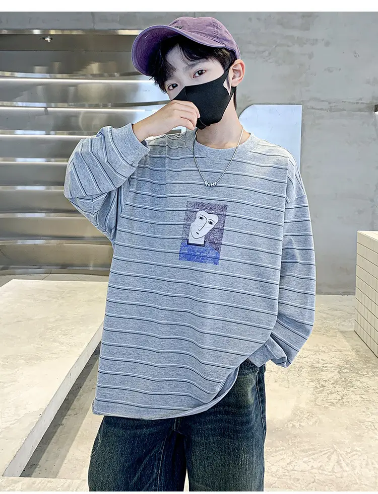Children Striped T-Shirt Blue White 2025 — feature 13