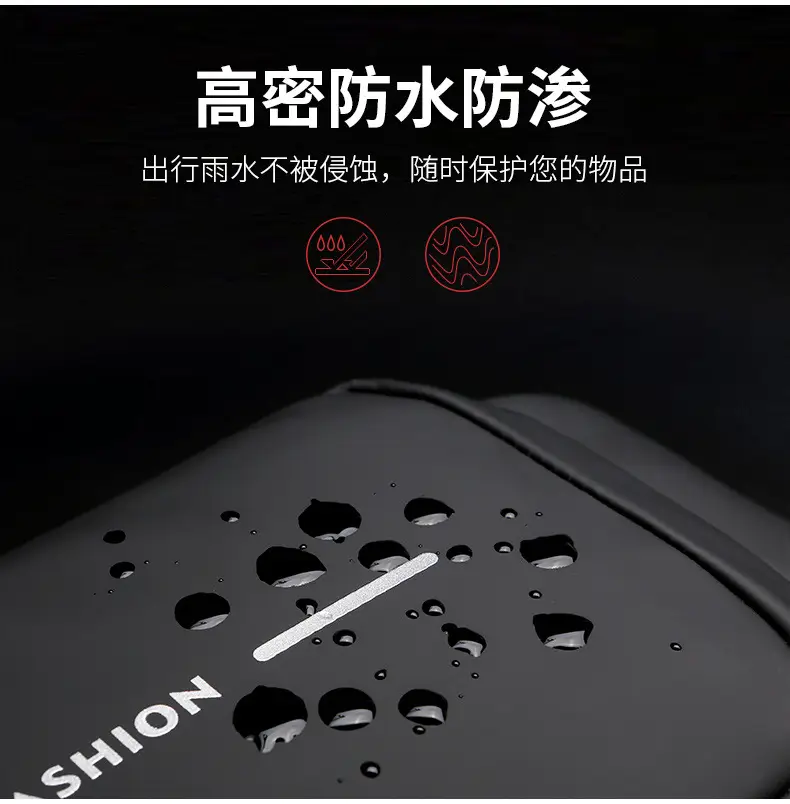 Men's Chest Bag Password Lock Anti-Theft Cycling Bag Casual Outdoor Running Waist Bag Single Shoulder Crossbody Sports Motorcycle Bag — feature 10