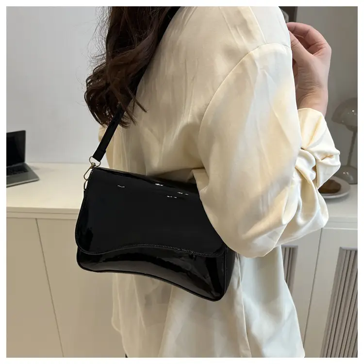 Women's Small Square Crossbody Bag Pure Leather Tan 2025 — feature 19