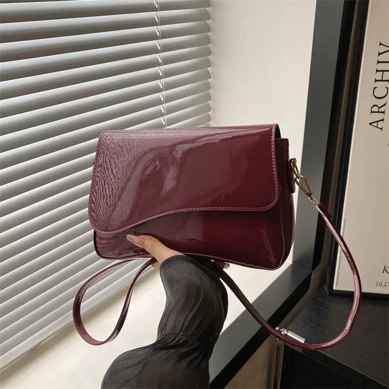 Women's Small Square Crossbody Bag Pure Leather Tan 2025 - Image 3