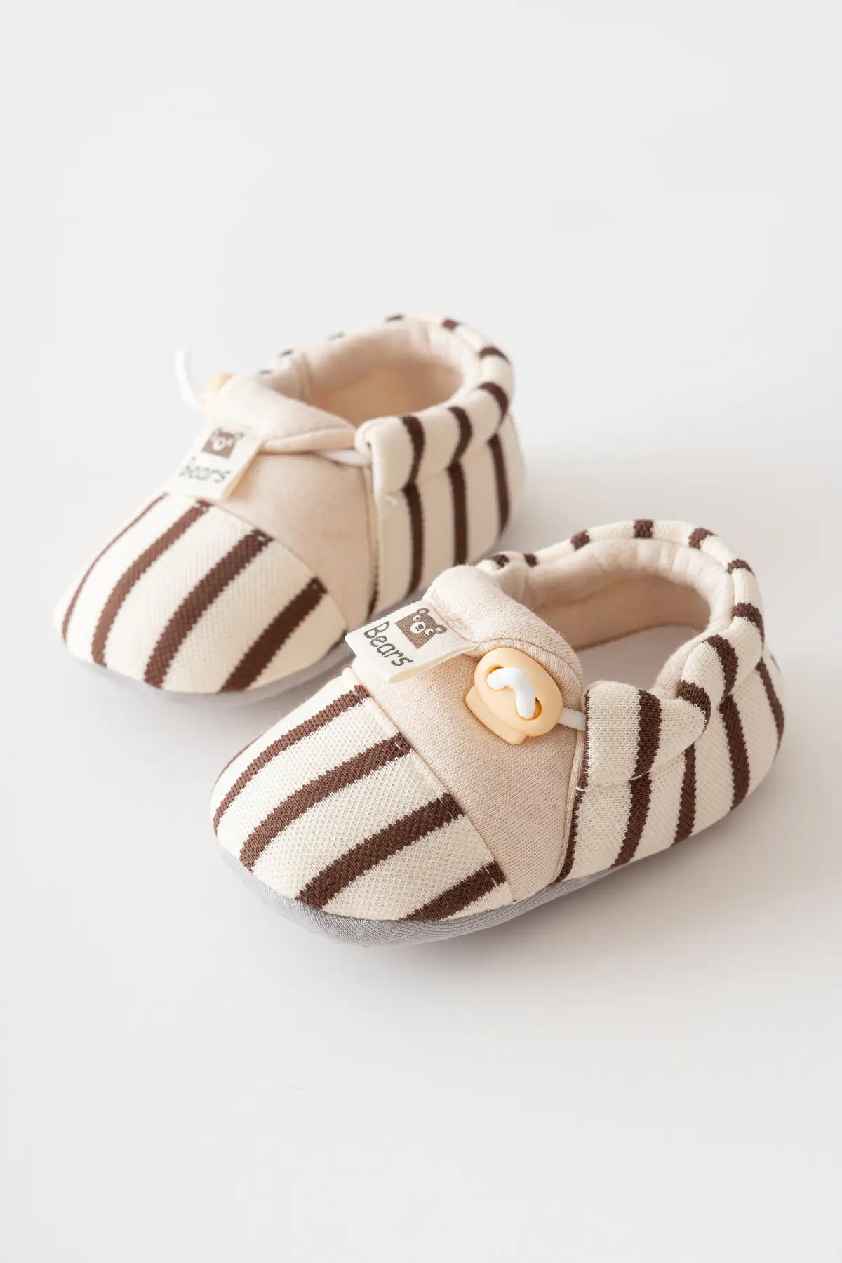Cute Striped Baby Walking Shoes with Elastic Band — feature 11