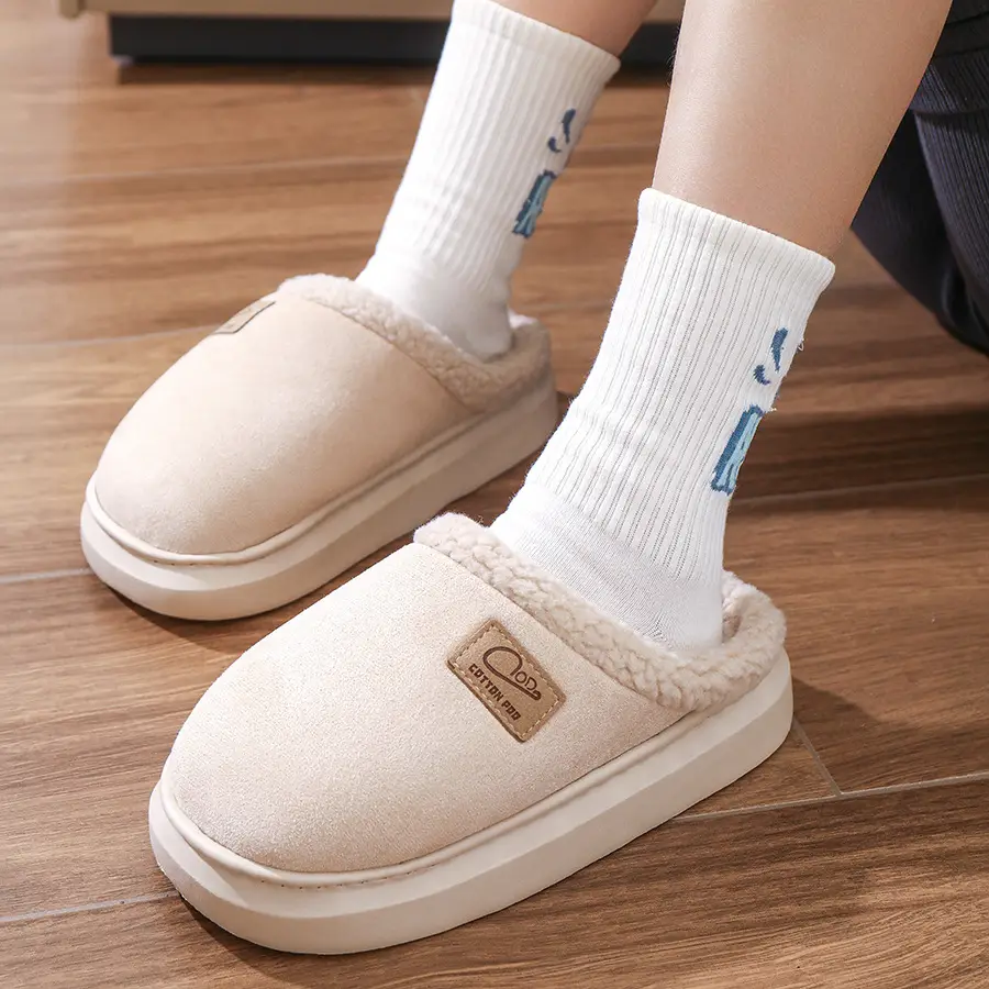 Women Cotton Slippers Warm Winter Indoor Pair